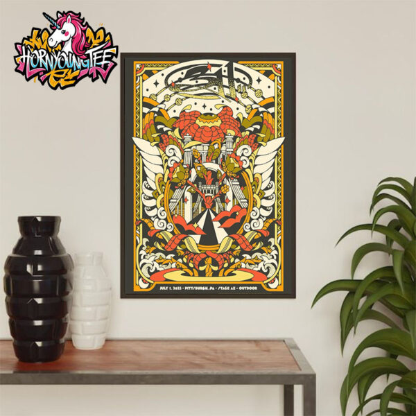 311 Band Poster Pittsburgh Tonight On July 1 2025 At Stage AE Outdoors In Pittsburgh PA Poster Home Decor Canvas