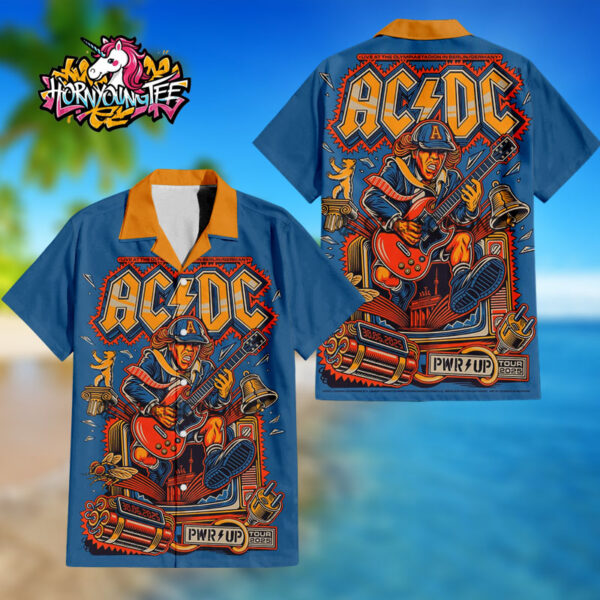 ACDC Pwr Up Tour 2025 Merchandise Tonight Live At The Olympiastadion In Berlin On June 30 2025 Regular Hawaiian Shirt