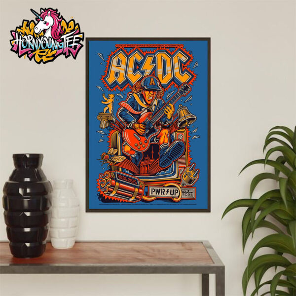 ACDC Pwr Up Tour 2025 Poster Tonight Live At The Olympiastadion In Berlin On June 30 2025 Poster Home Decor Canvas