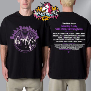 Back To The Beginning The Final Show On July 5 2025 At Villa Park Birmingham Event Tee Set Lists Unisex T-Shirt Two Sides