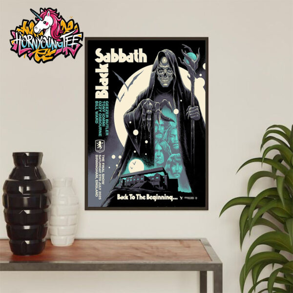 Black Sabbath The Final Show Event Back To The Beginning On July 5 2025 In Birmingham England Poster Home Decor Canvas