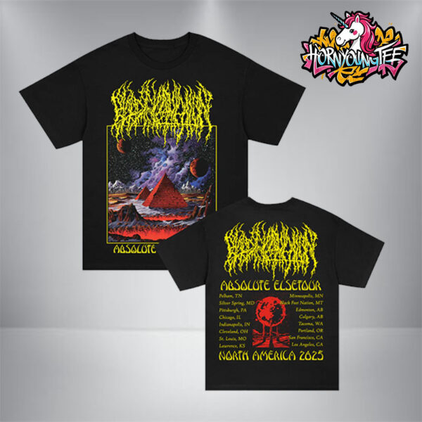 Blood Incantation Absolute Elsewhere Summer 2025 Tour Exclusive Tee North America Schedule Tour Dates Unisex T-Shirt