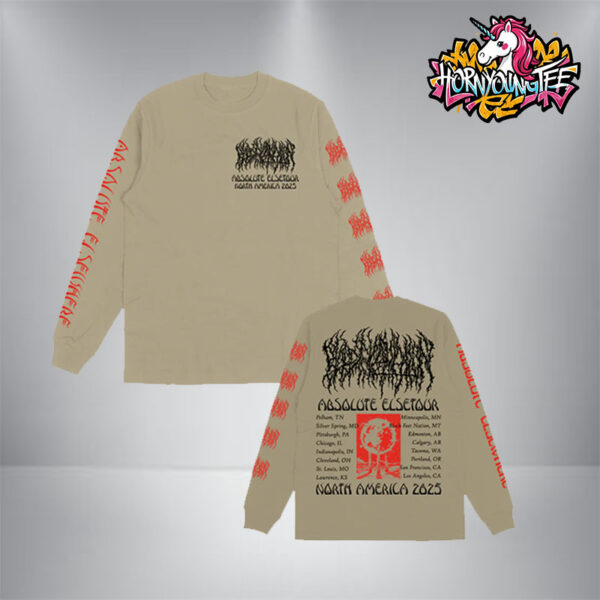 Blood Incantation Absolute Elsewhere Summer 2025 Tour North America Schedule Tour Dates Unisex Long Sleeve