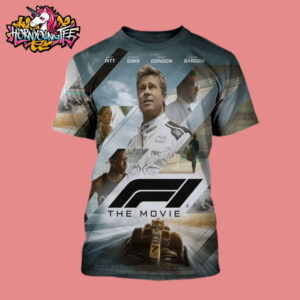 Brad Pitt F1 The Movie Official Poster Film Now Showing On Theaters All Over Print Shirt