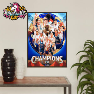 Celebrates USA Women’s Basketball Champion The FIBA Women’s Americup Chile 2025 Poster Home Decor Canvas