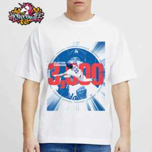 Clayton Kershaw Reach 3000 Strikeouts Unisex T-Shirt