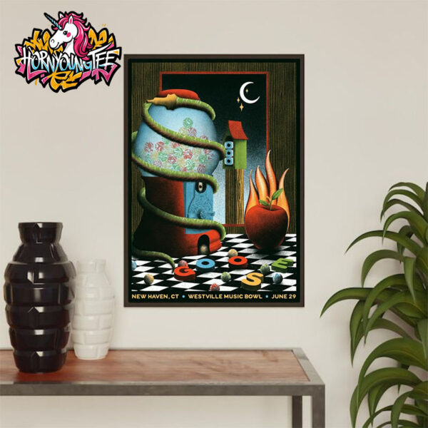 Goose The Band Poster Tonight Show At Westville Music Bowl On June 29 2025 New Haven CT Poster Home Decor Canvas