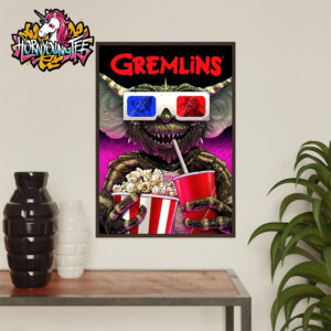 Gremlins 2 The Movie 1990 Poster A Monstrous Movie Night Poster Home Decor Canvas