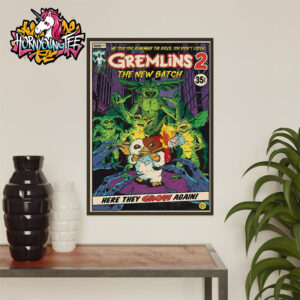 Gremlins 2 The New Batch Comic Art Here They Grow Again Poster Home Decor Canvas