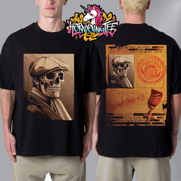 Guns N Roses Trondheim Europe Summer Tour 2025 At Dahls Arena On July 2 2025 In Trondheim Norway Unisex T-Shirt Two Sides