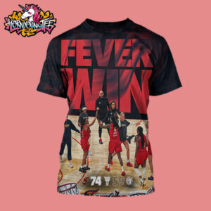 Indiana Fever The Champions WNBA 2025 Commissioner’s Cup Fever Win All Over Print Shirt