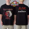 Iron Maiden World Tour 81 Exculsive Tee Killer 1981 Vintage Tour Schedule Tour Dates Unisex T-Shirt Two Sided