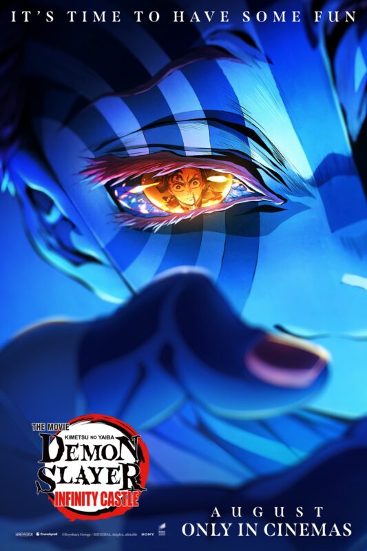 Kimetsu No Yaiba Demon Slayer Poster The Movie Infinity Castle Premiere On August 2025 Akaza Eyes