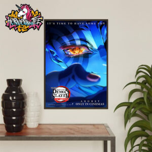 Kimetsu No Yaiba Demon Slayer Poster The Movie Infinity Castle Premiere On August 2025 Akaza Eyes Poster Home Decor Canvas