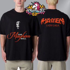Lady Gaga The Mayhem Ball 2025 Tour Merchandise Tee Unisex T-Shirt Two Sided