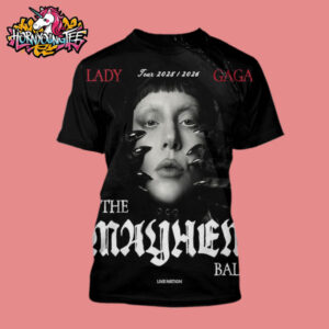 Lady Gaga The Mayhem Ball Tour 2025-2026 Exclusive Poster All Over Print Shirt