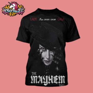 Lady Gaga The Mayhem Ball Tour 2025-2026 Official Poster All Over Print Shirt