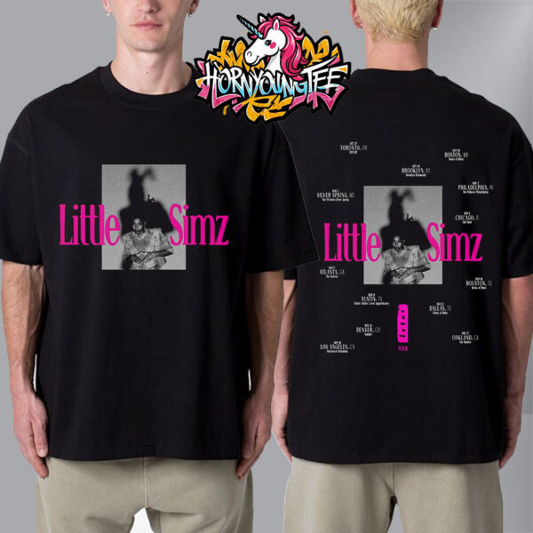 Little Simz The Lotus Tour 2025 Poster Schedule Cities Tour Dates In North America And Canada Unisex T-Shirt Two Sides
