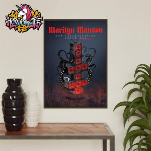 Marilyn Manson Poster One Assassination Under God Chapter 1 Album Poster Home Decor Canvas