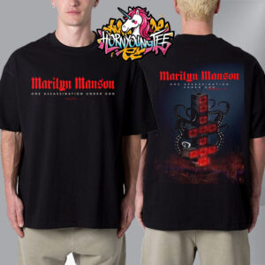 Marilyn Manson Poster One Assassination Under God Chapter 1 Album Unisex T-Shirt Two Sides