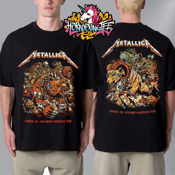 Metallica M72 Denver Exclusive Tee 2 Nights In Denver Colorado On June 27-29 2025 At Empower Field At Mile High Unisex T-Shirt Two Sides