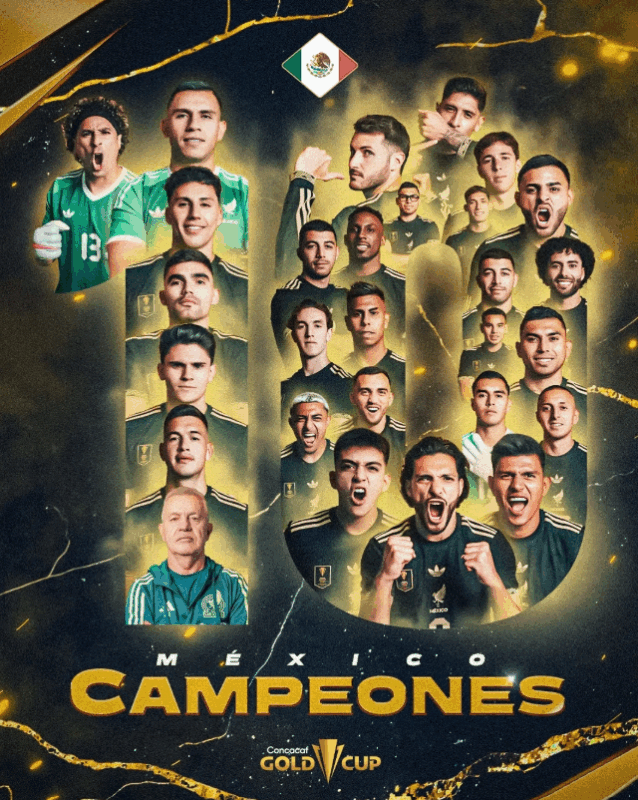 Mexico FC Campeones Concacaf Gold Cup 2025 La Decima