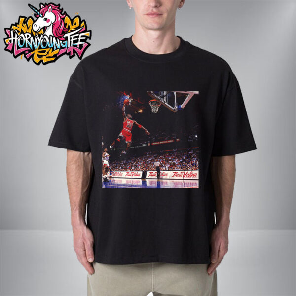 Michael Jordan Takes Flight On 1991 Eastern Conference Semifinals At Spectrum In Philadelphia Unisex T-Shirt