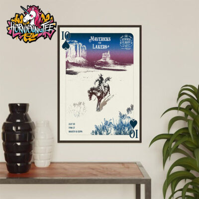 NBA Dallas Mavericks vs Los Angeles Lakers Summer League Las Vegas On July 10 2025 Poster Home Decor Canvas