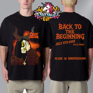 Ozzy Osbourne Ozzy Bull Tee Back To The Beginning On July 5 2025 At Villa Park Made In Birmingham Unisex T-Shirt Two Sides