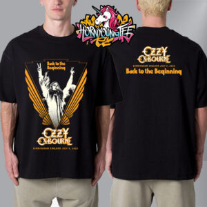 Ozzy Osbourne Shep Fairey Tee Back To The Beginning On July 5 2025 In Birmingham England Unisex T-Shirt Two Sides