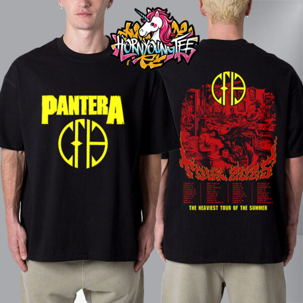 Pantera Band Exclusive Tee CFH The Heaviest Tour Of The Summer 2025 Unisex T-Shirt Two Sided