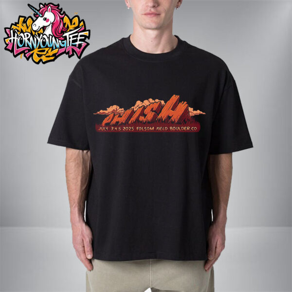 Phish Event Mechandsie 3 Shows At Folsom Field On July 3-5  Boulder Colorado Unisex T-Shirt