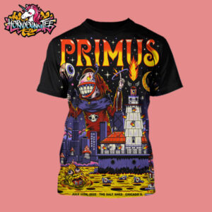 Primus Band Chicago Poster Show At The Salt Shed On July 11 2025 In Chicago IL All Over Print Shirt