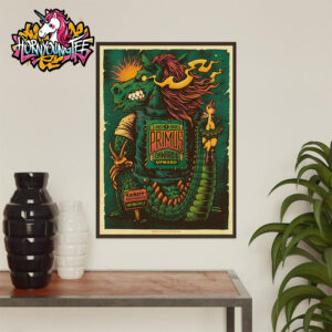 Primus Band Onward And Upward Tour 2025 Show On July 7 2025 At Sandy Amphitheater In Salt Lake City UT Poster Home Decor Canvas