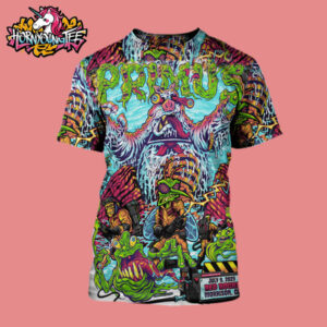 Primus Band Poster Tonight At Red Rocks On July 9 2025 In Morrison CO All Over Print Shirt