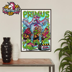 Primus Band Poster Tonight At Red Rocks On July 9 2025 In Morrison CO Poster Home Decor Canvas