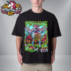 Primus Band Poster Tonight At Red Rocks On July 9 2025 In Morrison CO Unisex T-Shirt