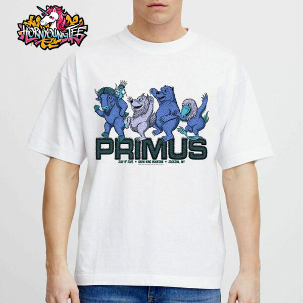 Primus Band Tonight Show At Snow King Mountain On July 8 2025 In Jackson WY Unisex T-Shirt