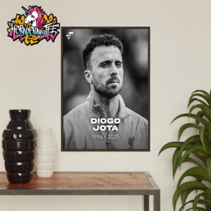 RIP Diogo Jota Liverpool Player 1996-2025 Forever In Memories Poster Home Decor Canvas