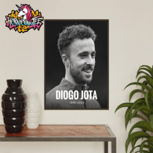RIP Diogo Jota Liverpool Player Passed Away 1996-2025 Poster Home Decor Canvas