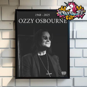 RIP Ozzy Osbourne 1948-2025 Thanks For The Memories Poster Home Decor Canvas