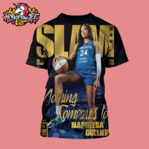 SLAM 257 Gold Medal Nothing Compares To Napheesa Collier Magazine All Over Print Shirt