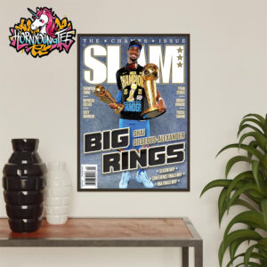 SLAM 257 Shai Gilgeous-Alexander OKC Thunder Magazine Second Cover The Champs Issue Big Rings Poster Home Decor Canvas