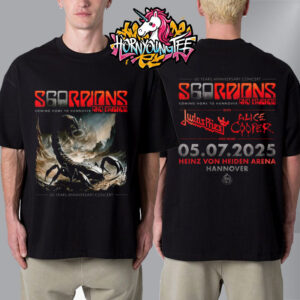 Scorpions Coming Home To Hannover 2025 At Heinz Von Heiden Arena On July 5 2025 In Hannover 60 Years Anniversary Concert Unisex T-Shirt Two Sides