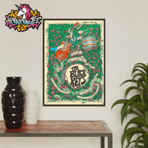 The Black Keys No Rain No Flowers 2025 Poster 3 Show In France Schedule Tour Dates Poster Home Decor Canvas