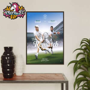 The Championships Wimbledon Jannik Sinner vs Novak Djokovic Rematch Semi Final At Centre Court Poster Home Decor Canvas
