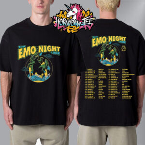 The Emo Night Tour 2025 Official Exclusive Tee Schedule Tour Dates Unisex T-Shirt Two Sides
