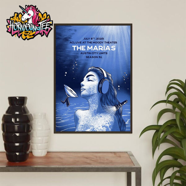 The Marias Austin City Limits Music Festival Season 51 Poster At The Moody Theater On July 8 2025 Poster Home Decor Canvas