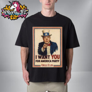 Uncle Elon Musk I Want You America Party Political Unisex T-Shirt