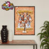 Indiana Fever The Champions WNBA 2025 Commissioner’s Cup Fever Win Poster Home Decor Canvas